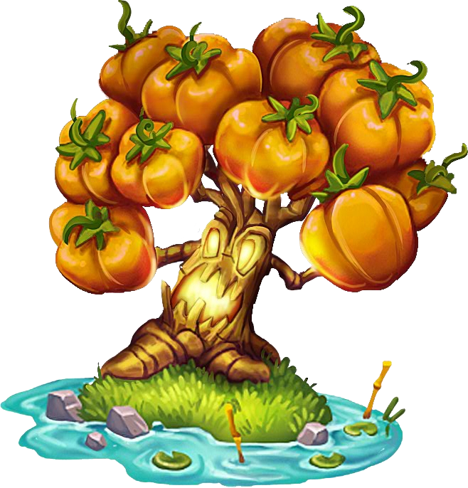 Pumpkin Tree - Pumpkin Tree Clip Art (658x686), Png Download