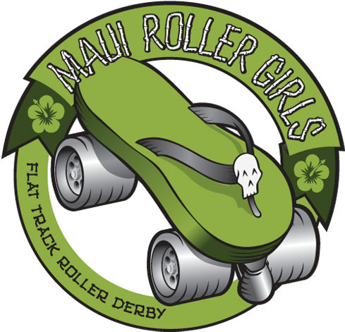 Maui Roller Girls - Logo (500x500), Png Download