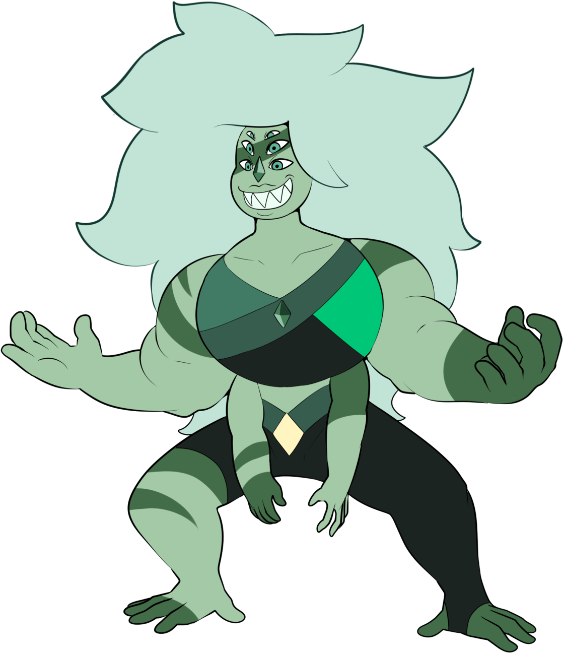 Moss Agate New - Moss Agate Steven Universe (1280x1403), Png Download