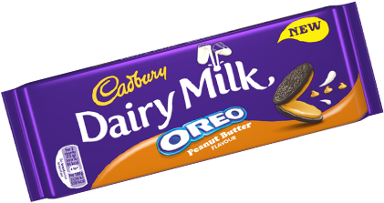 Cadbury Dairy Milk Oreo Peanut Butter Flavour - Cadbury Oreo Peanut Butter (600x294), Png Download