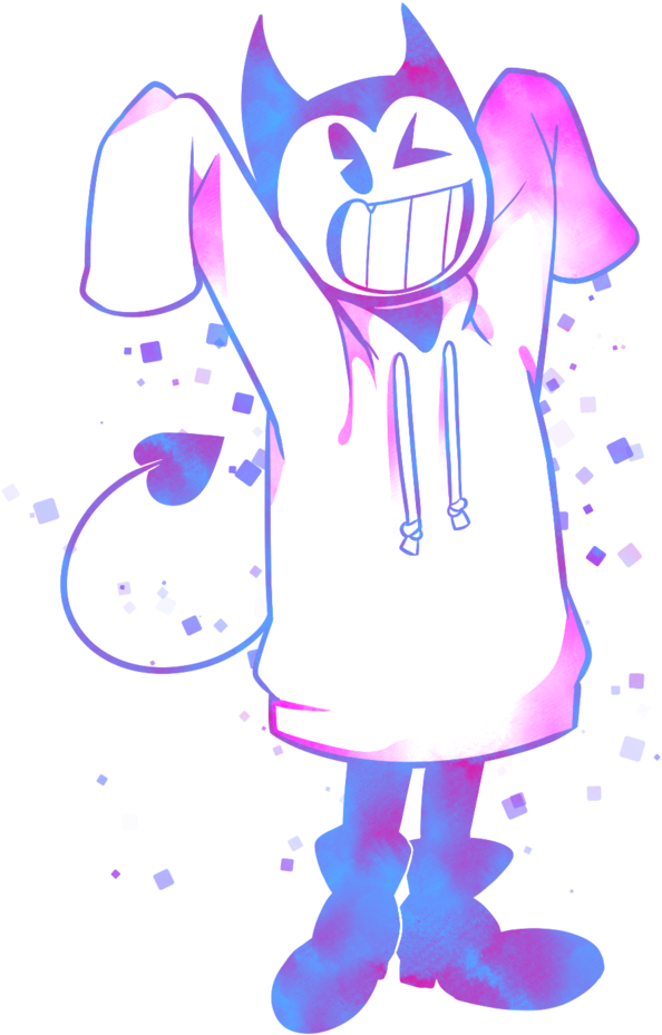 Bendy Leaks Shit Too - Bendy In Hoodie (845x945), Png Download
