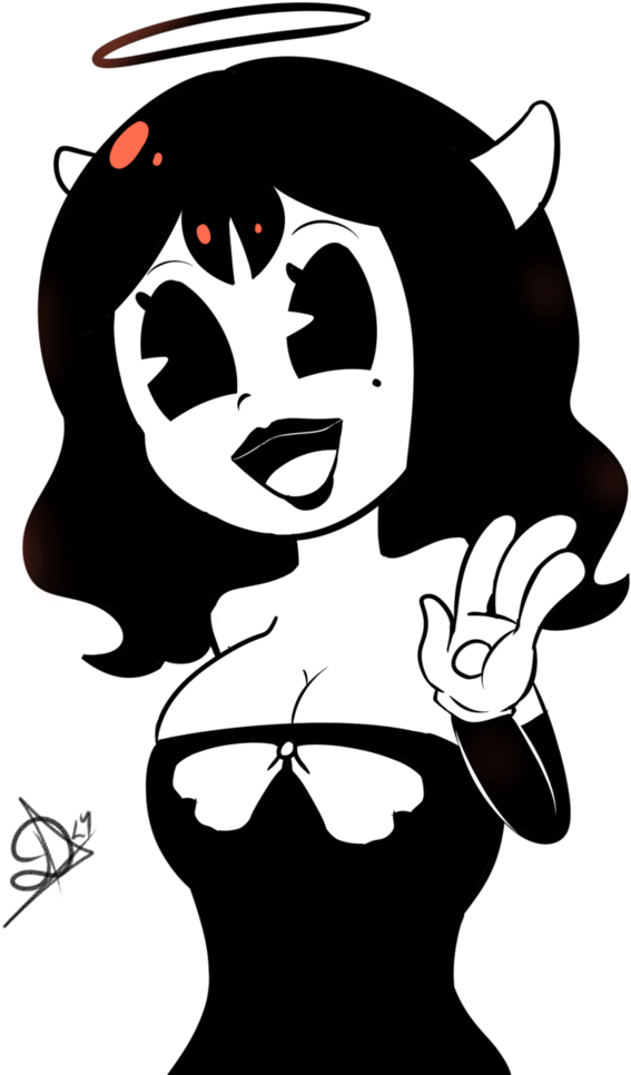 Png Free Stock Angel Bendy And The - Bendy And The Ink Machine Alice Angel (816x979), Png Download