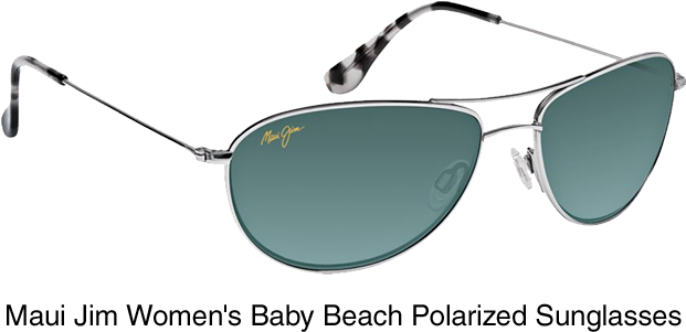 Maui Jim Women's Baby Beach Polarized Sunglasses - Maui Jim Baby Beach Gs245-17 Sunglasses (640x320), Png Download