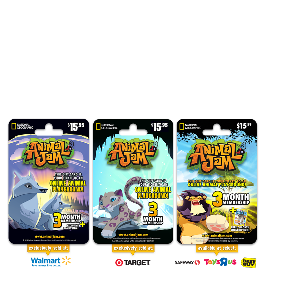 Download Animal Jam Gift Card Animal Jam 12 Month Membership Gift
