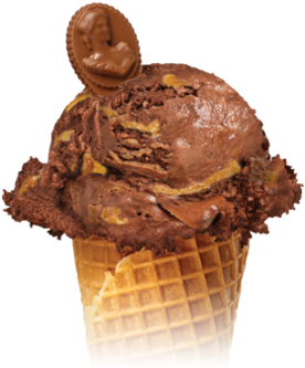 Chocolate Peanut Butter Cup - Laura Secord Ice Cream (475x380), Png Download