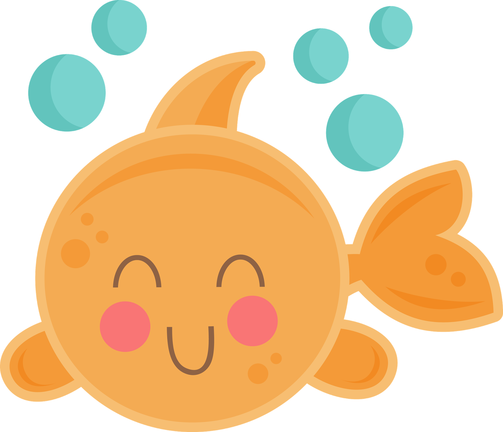 Janis Here From Pause Dream Enjoy - Free Cute Fish Clipart (1600x1374), Png Download