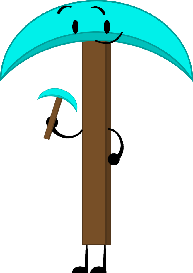 Diamond Pickaxe Pose (659x932), Png Download