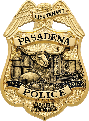 Smith & Warren's Design For Texas Police Department's - Texas (370x500), Png Download