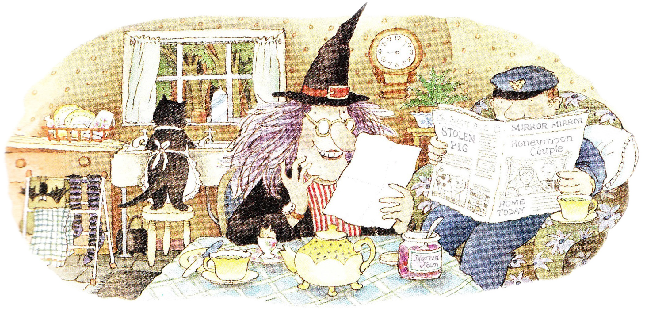 Postman 3 - Witch From Jolly Postman (2104x1024), Png Download