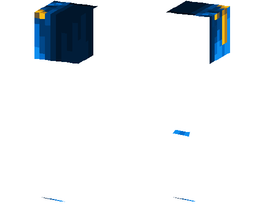 Minecraft Blue Bear Skin Girl (528x418), Png Download