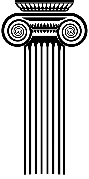 Pillar Roman Column - Greek Column Clipart (360x720), Png Download