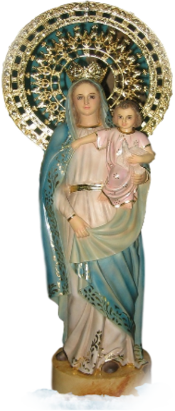 Our Lady Of The Pillar Rosary Group - Our Lady Of Pillar Png (246x578), Png Download