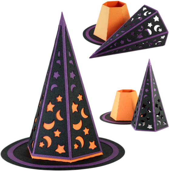 3d Midnight Witches Hat - #33779 3d Hat Box Midnight Witch (600x600), Png Download