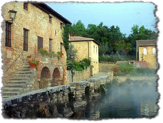 Church Of San Giovanni Battista In Bagno Vignoni (548x412), Png Download