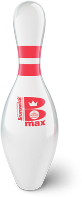 Max Stripe Graphic Glow Bowling Pins - Quille De Bowling (305x425), Png Download