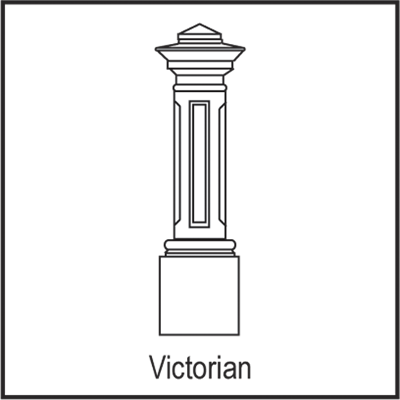Concrete Fence Pillars Columns Adelaide Centre - Victorian Pillars (400x400), Png Download