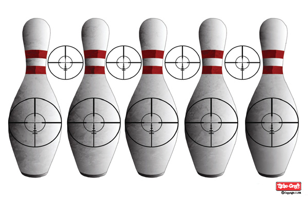 High Visibility Bowling Pins - Bowling Pin (600x600), Png Download