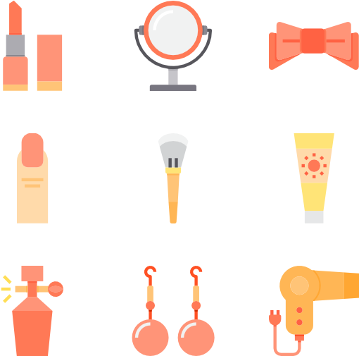 Png Freeuse Beauty Vector Care - Cosmetics (600x564), Png Download