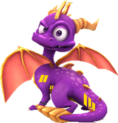 Faze Spyro-cheong 3d - Spyro 3d (414x431), Png Download