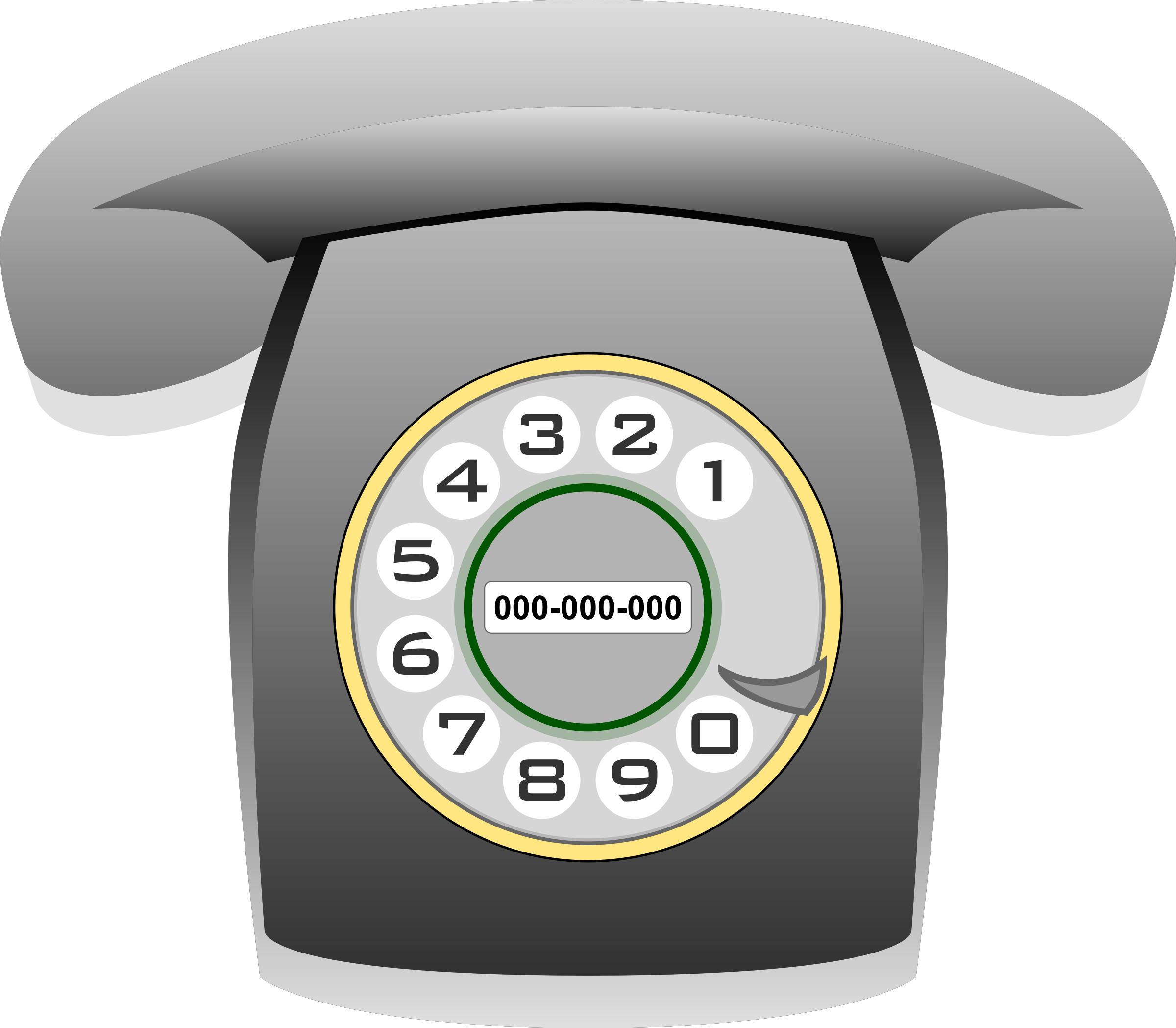 Telefone Em Png - Telefone Clipart (640x559), Png Download