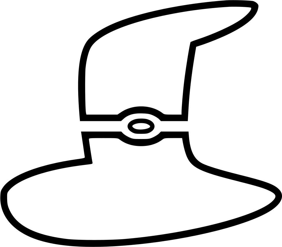 Witch Hat Comments - Hat (981x860), Png Download