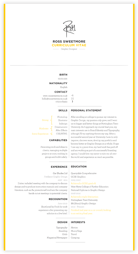 Download Love This Graphic Cv - Résumé - Full Size PNG Image - PNGkit