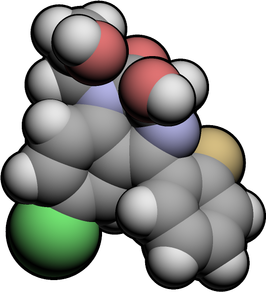 File - Doxefazepam3d (557x620), Png Download
