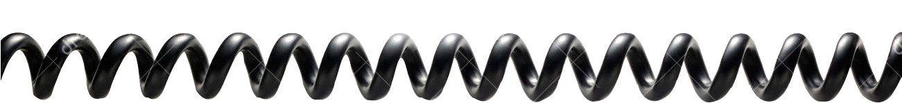 Cabo Espiral P/ Telefone - Fio De Telefone Espiral (1300x361), Png Download