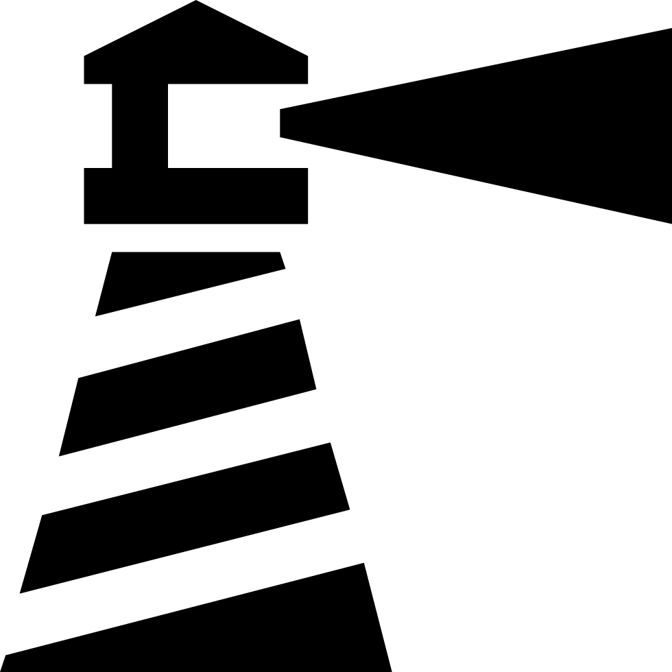Png File Svg - Lighthouse Black And White Png (980x980), Png Download