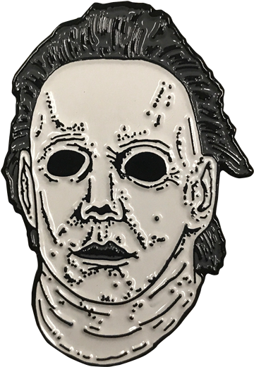 Rob Zombie Michael Myers Mask Drawing For Kids - Michael Myers Pin (436x639), Png Download