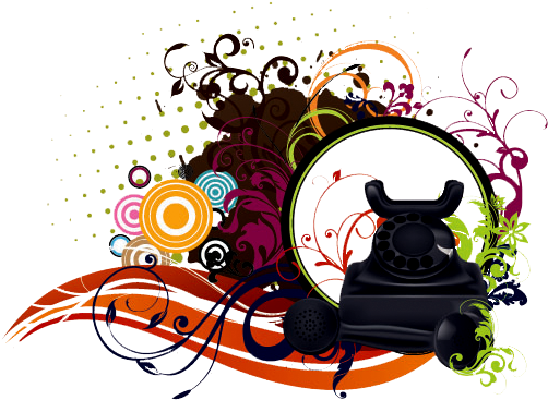 Telefone Vetorisado Em Png - Vector Graphics (510x392), Png Download