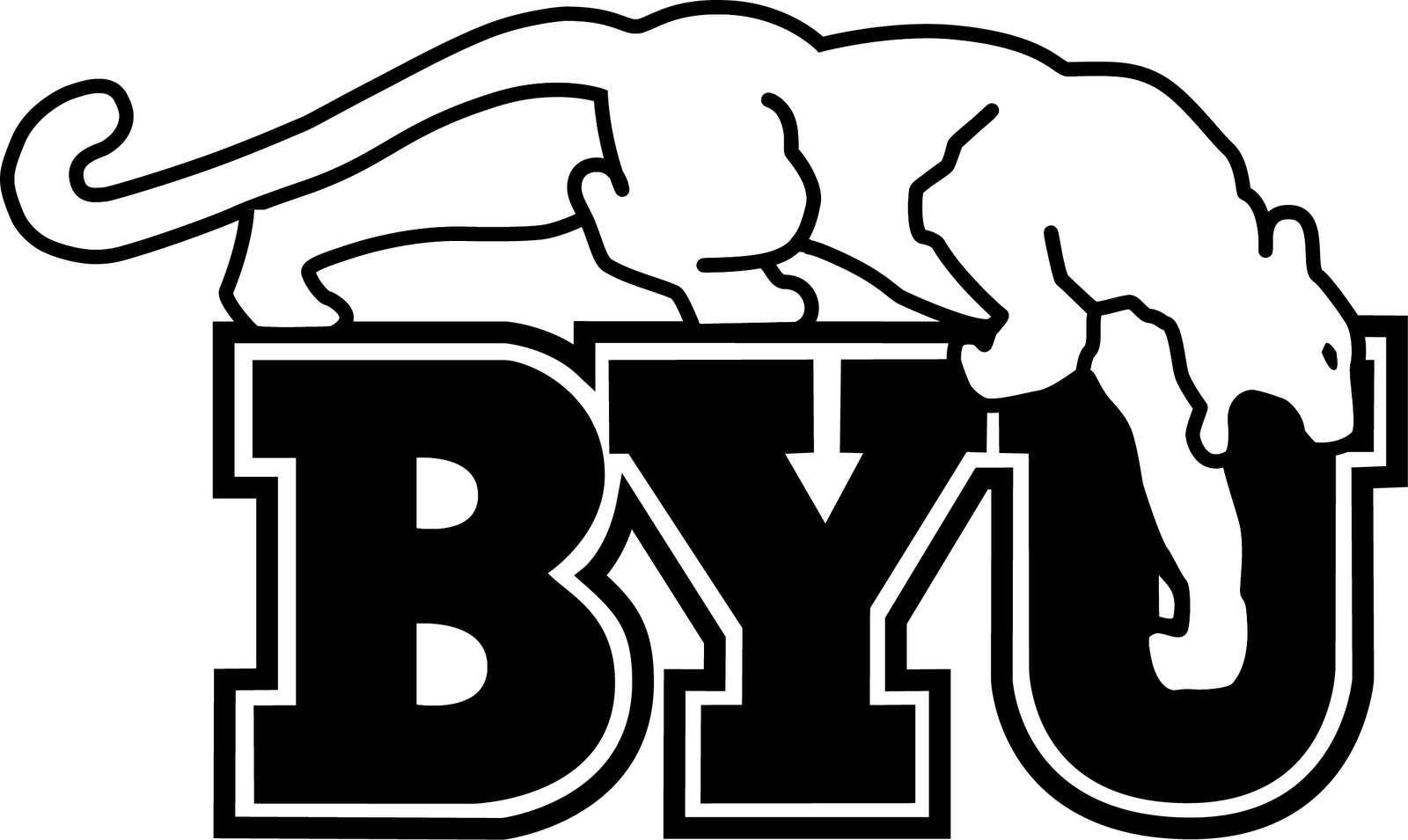 Faze Logo At Getdrawings Com Free For - Byu Cougar (1600x955), Png Download