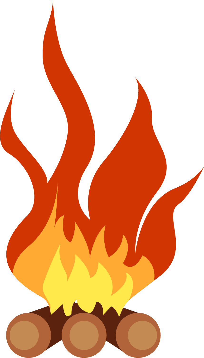 Bonfire Cartoon Campfire Clip Art - Clip Art (858x1502), Png Download