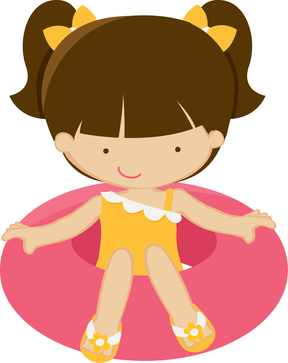 Party Swimming Pool Drawing Birthday Clip Art - Festa Na Piscina Png (973x1225), Png Download