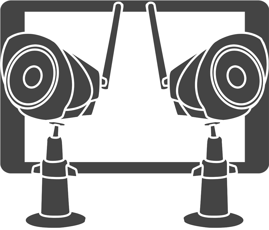 Home Monitoring Security System Icon - Monitoring Cameras Icon (1000x1000), Png Download