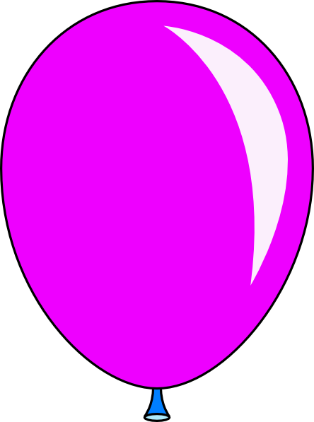 Balloon - Purple Balloon Clipart (444x597), Png Download