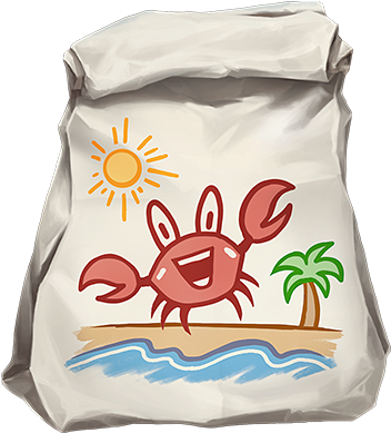 Pool Party Crab Bag - Crab Bag Lol (490x490), Png Download