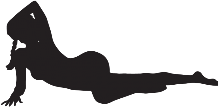 Silhouette De Femme Sexy (700x347), Png Download