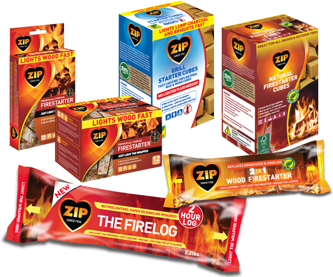 Outdoor Bonfire - Zip Grill Starter Cubes (654x551), Png Download