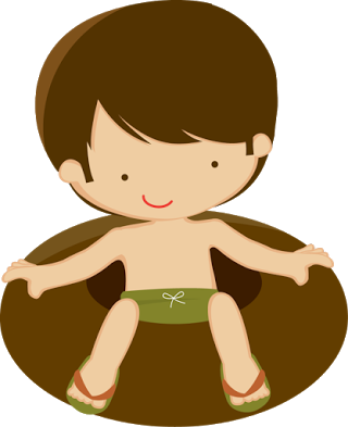 Party Printables, Free Printables, Summer Clipart, - Pool Party Boy Png (320x393), Png Download