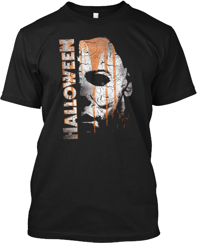 Perfect Shirt Halloween - Michael Myers Mask And Drips (859x1024), Png Download