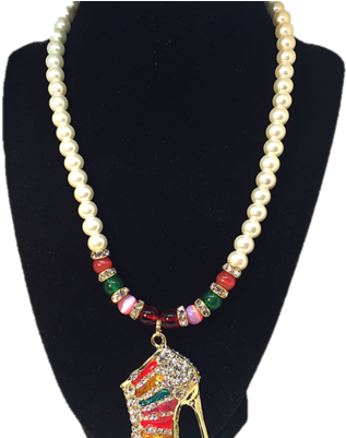 69ac27 - عقود لولي اسود في ابيض (400x400), Png Download