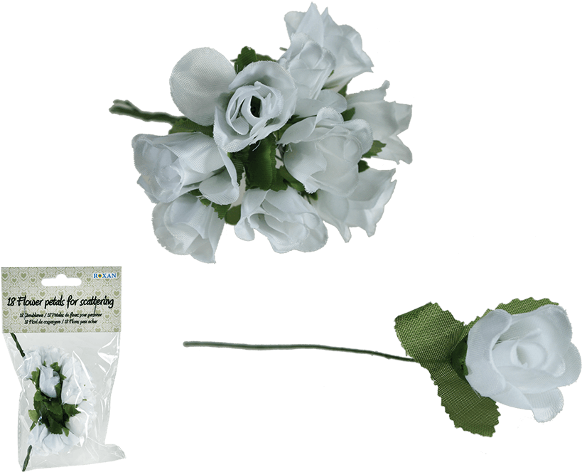 Streublumen - Rosen - Weiß - 18 Stück (945x709), Png Download