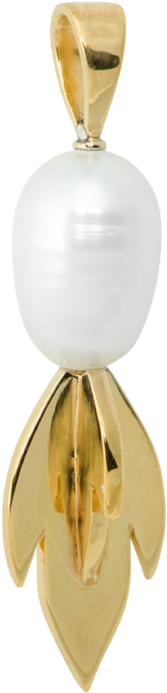 Comet Pearl Necklace Charm - Locket (1665x1800), Png Download