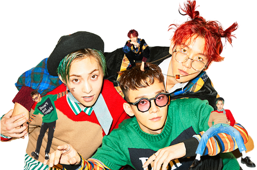 Kpop Png - Exo Cbx (543x350), Png Download