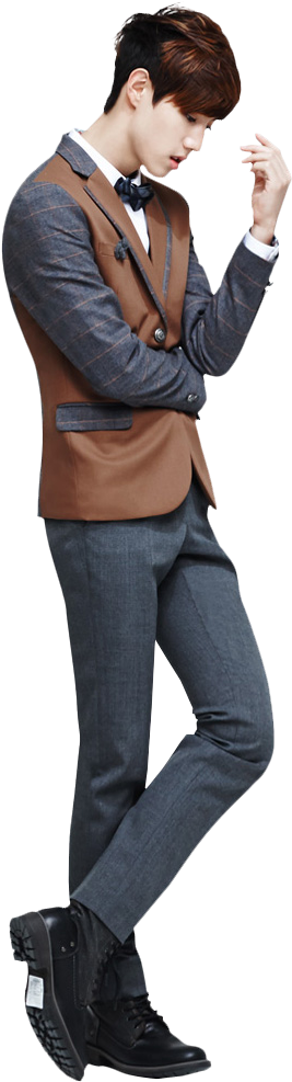 Got7 - Mark Con Uniforme Got7 (426x1039), Png Download