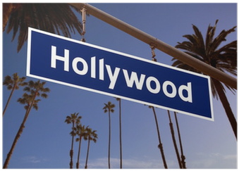 Hollywood Sign Illustration Over La Palm Trees Poster - Seduced By The Heart Surgeon (mills & Boon Medical) (400x400), Png Download