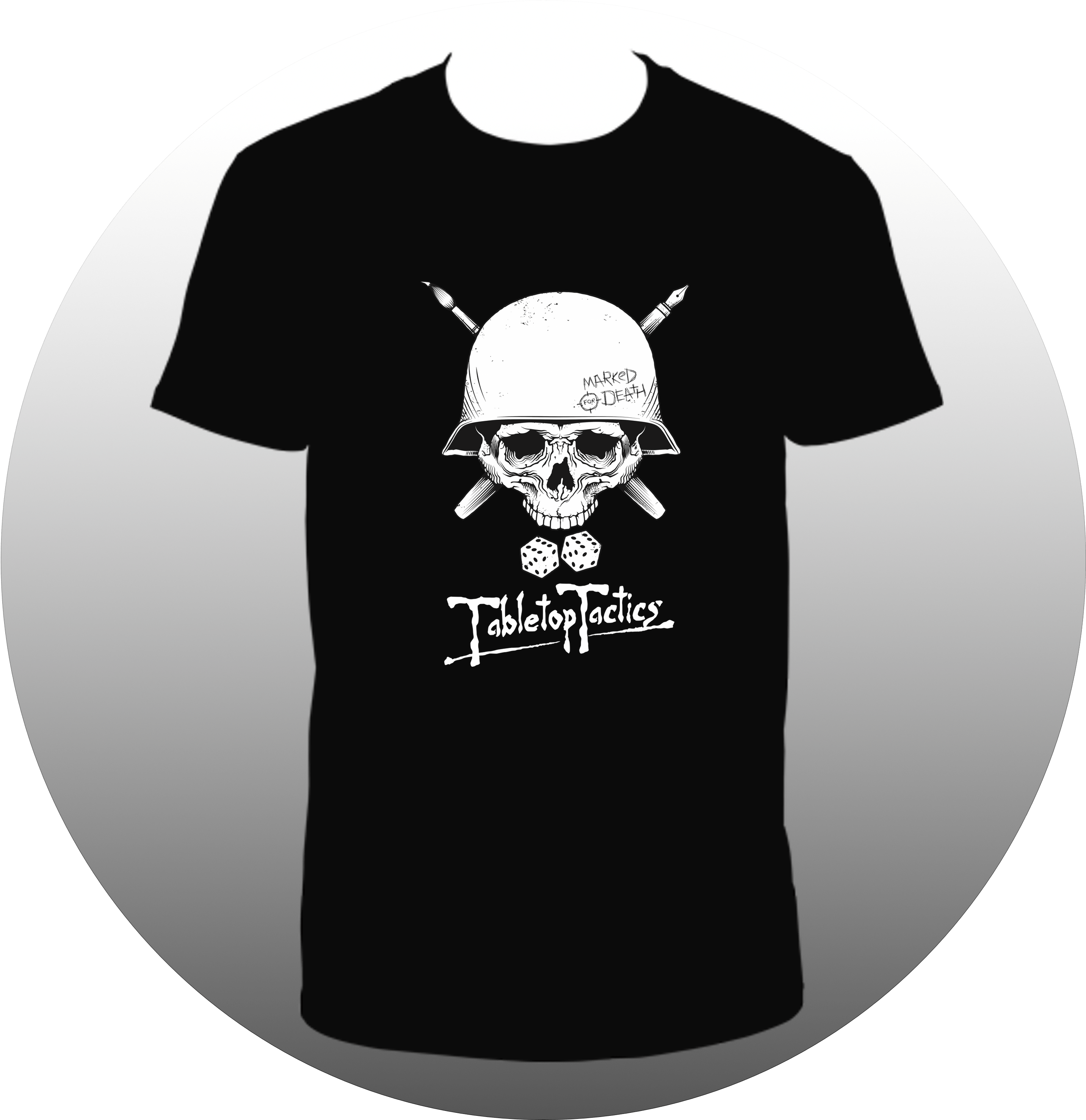 Marked For Death Fashion T-shirt Png (3188x3188), Png Download