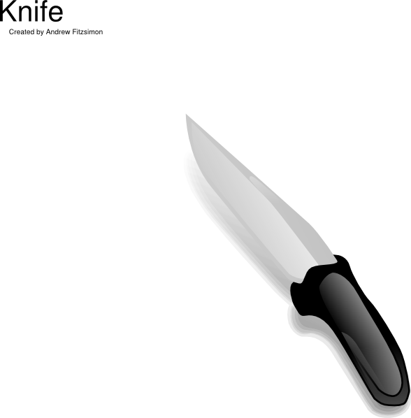 Knife Clip Art At Clker Com Vector - Knife Clip Art (588x598), Png Download