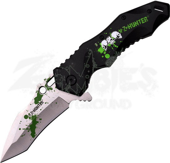 Green Blood Z-hunter Knife - Coltello Z-hunter Liner Lock A/o Black Red White (550x550), Png Download